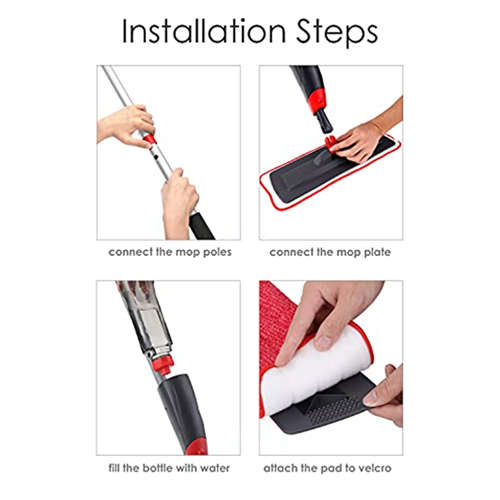 Premium Spray Mop Wet Microfiber Mop Set Reusable Ideal for Floor Cleaning