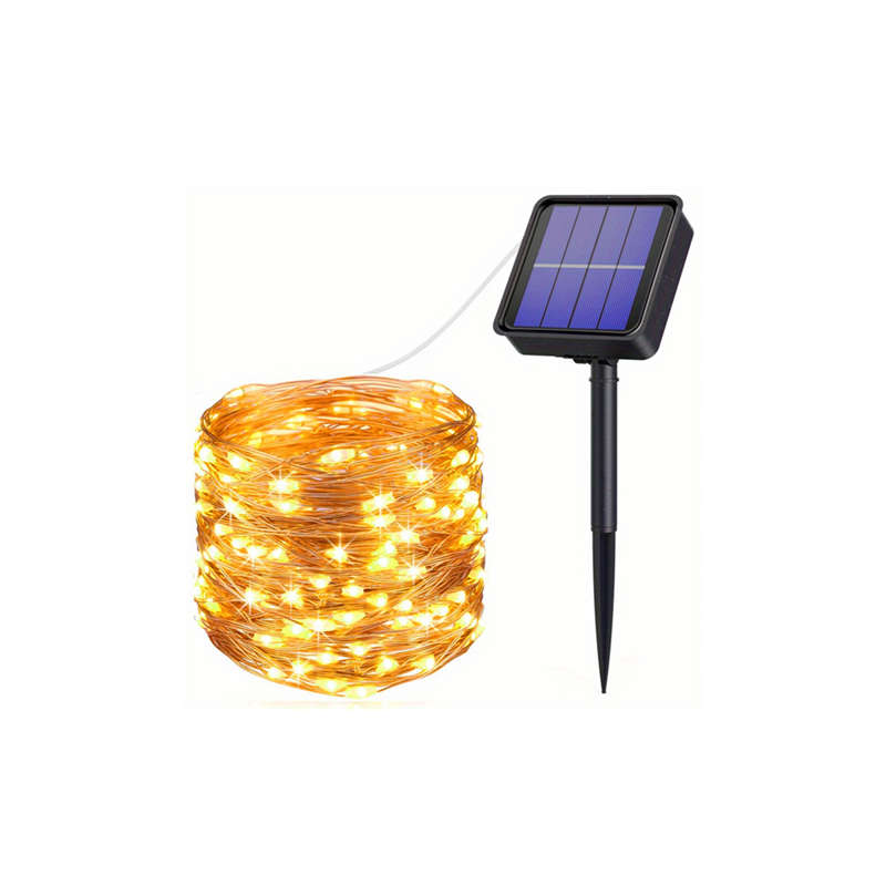 LED Light Waterproof Copper Wire Fairy Light Balcony Garden Decoration 10M Outdoor Solar