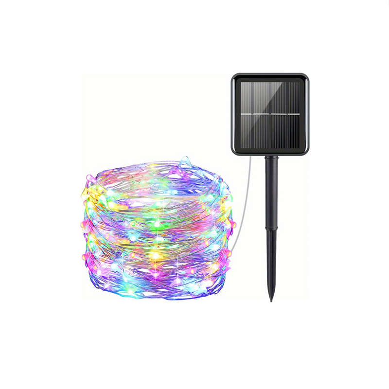 LED Light Waterproof Copper Wire Fairy Light Balcony Garden Decoration 10M Outdoor Solar