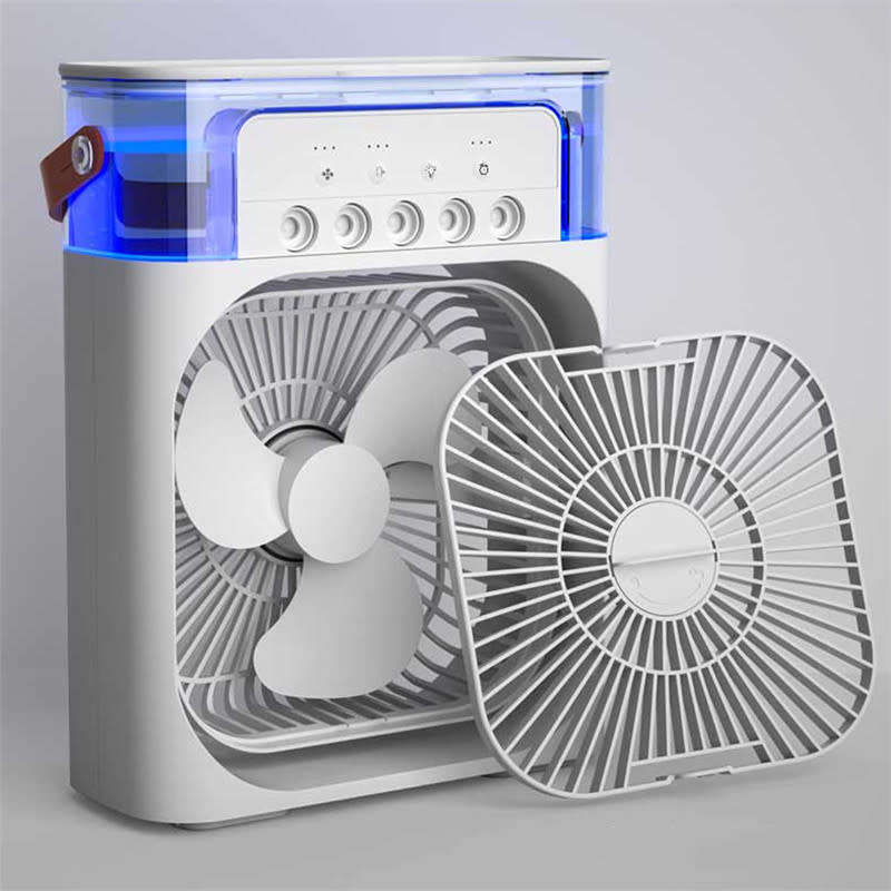 Portable Air Cooler Spray Fan Desktop Mini Air Conditioner Humidifier