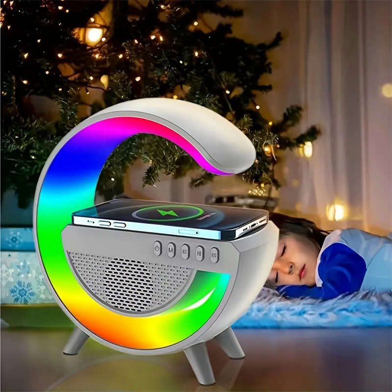 Smart G-Type Bluetooth Wireless Charging Smart Speaker RGB Desk Lamp