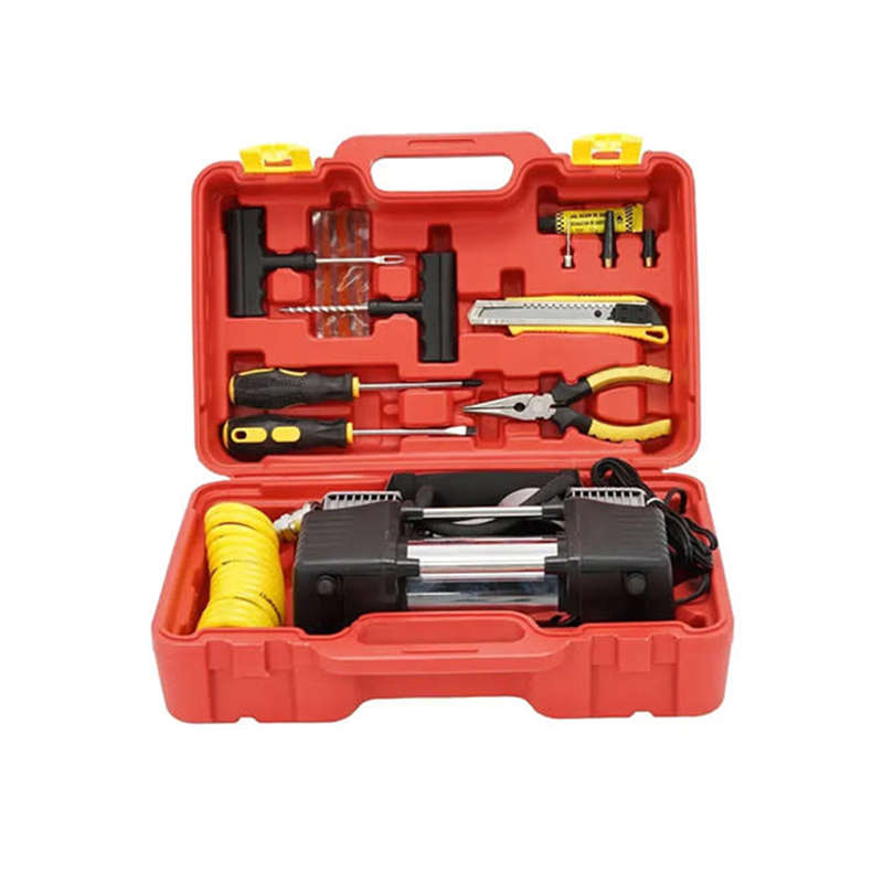 Car Air Compressor 2 Cylinder With Service Tool Air Compressor 12V