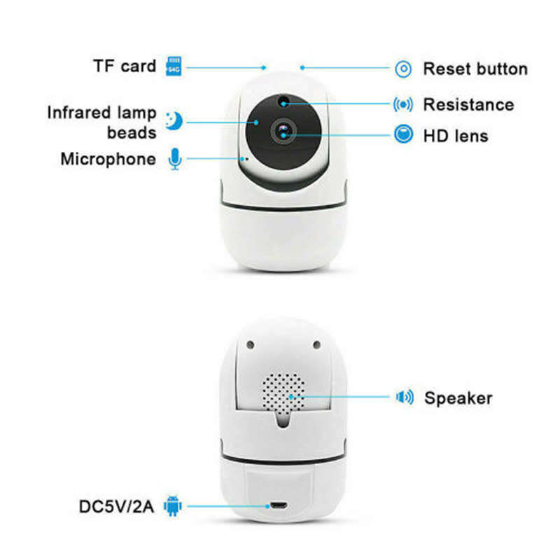 Intelligent With Auto Tracking  1080P Wireless WIFI IR Cut Security IP Camera Night Vision