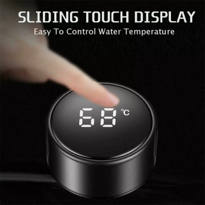 Stainless Steel Thermos Smart Water Bottle Leakproof Thermos with Temperature Display 500ml