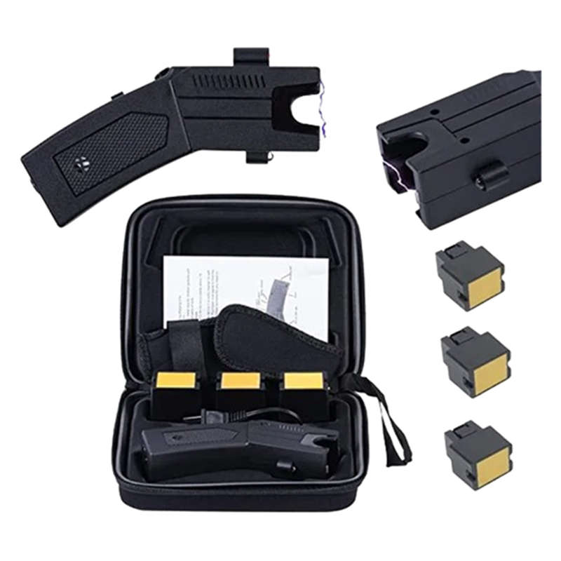 New Police Rechargeable Stun Needle Outdoor Self-Defense Stun Gun & Long Range (5m)