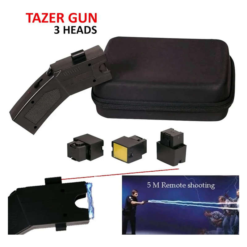 New Police Rechargeable Stun Needle Outdoor Self-Defense Stun Gun & Long Range (5m)