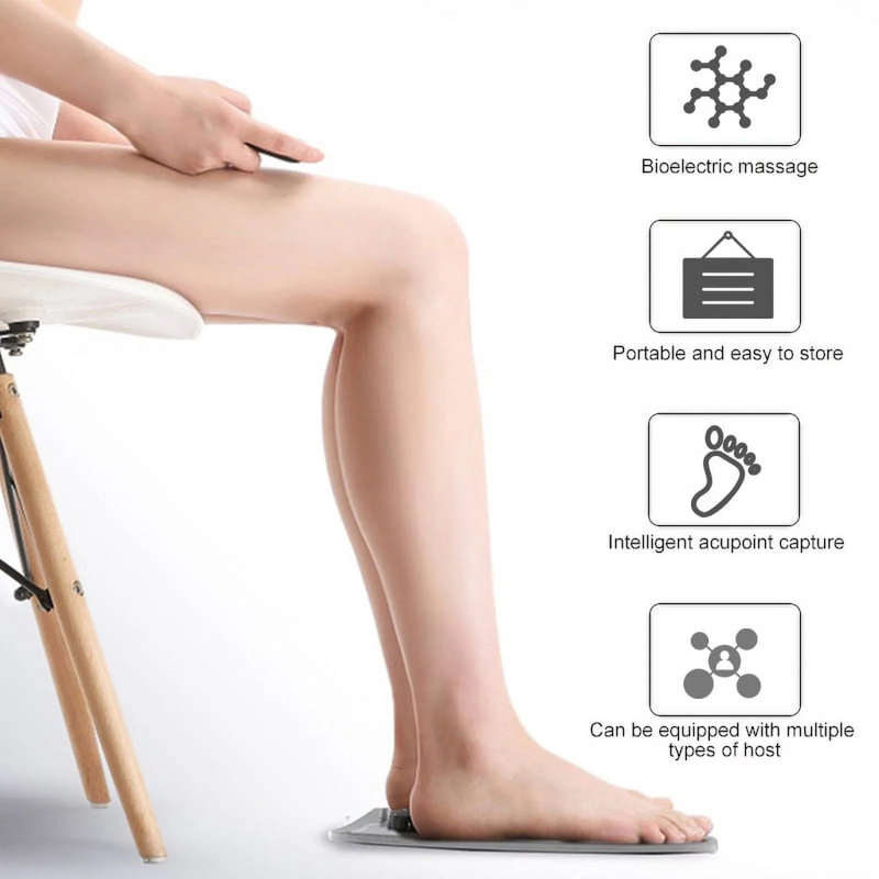 EMS Physiotherapy Foot Massage Mat Folding Portable Electric Vibrating Acupoint Stimulator