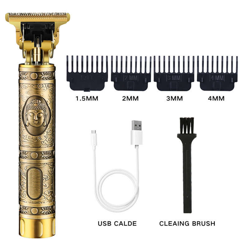 Multifunctional Retro Electric Clipper Salon Hair Design Home Electric Hair Clipper Comfort Grip