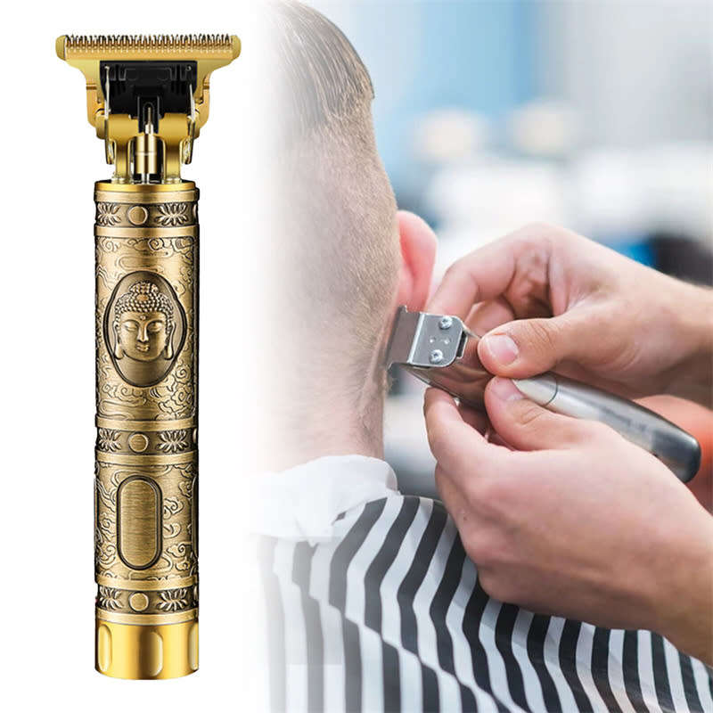 Multifunctional Retro Electric Clipper Salon Hair Design Home Electric Hair Clipper Comfort Grip