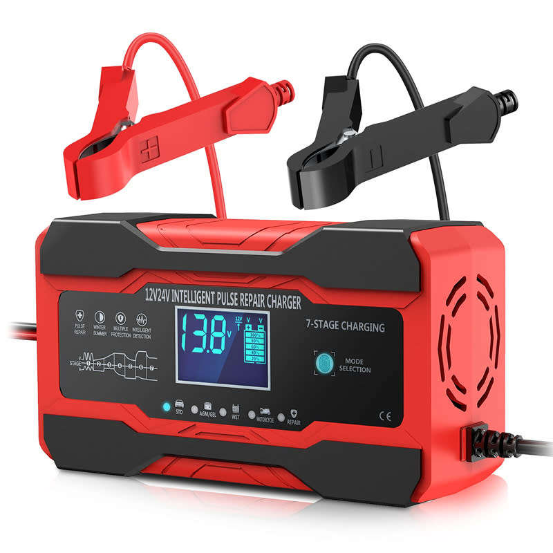 10A Battery Charger Car 24V and 12V Fully Automatic Smart Car Battery Charger Battery Maintainer