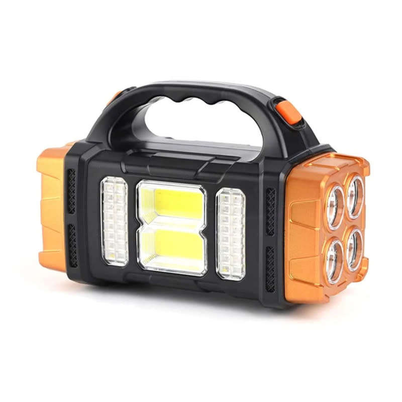 4 Lighting Modes USB Long Range Flashlight Waterproof Solar Night Fishing Flashlight