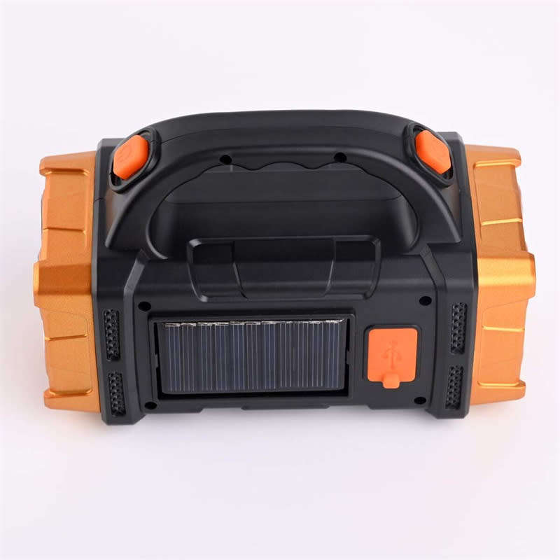 4 Lighting Modes USB Long Range Flashlight Waterproof Solar Night Fishing Flashlight