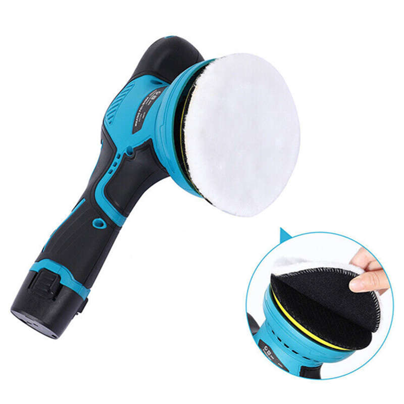 12V Cordless Battery Powered Electric Polisher with 6 Adjustable Speed Handheld Portable Car Waxing