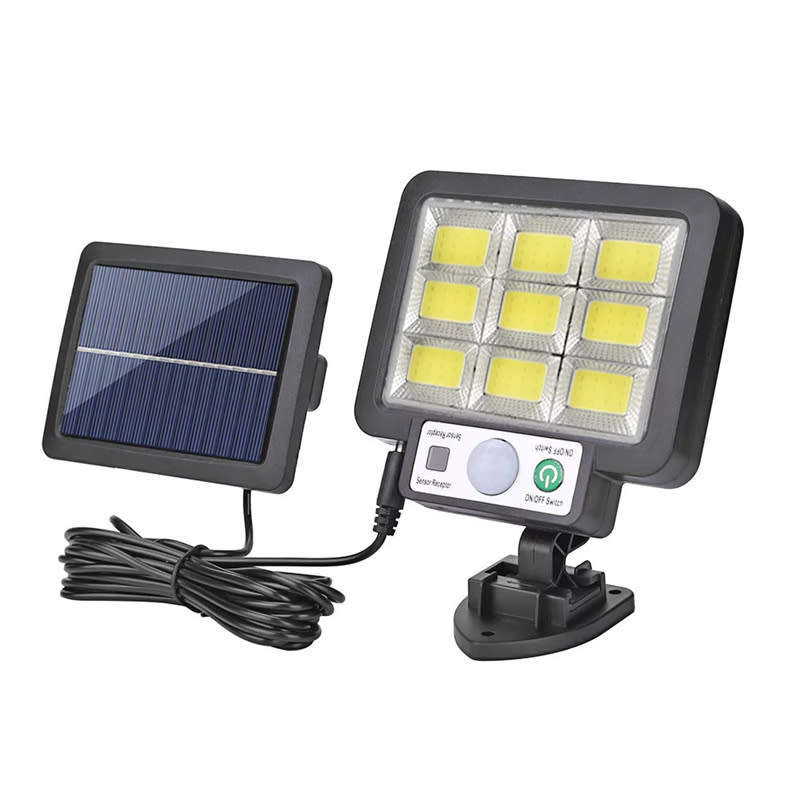 LED Split Solar Wall Light 3 Mode Garden Street Lighting Motion Sensor Waterproof Sensor Light