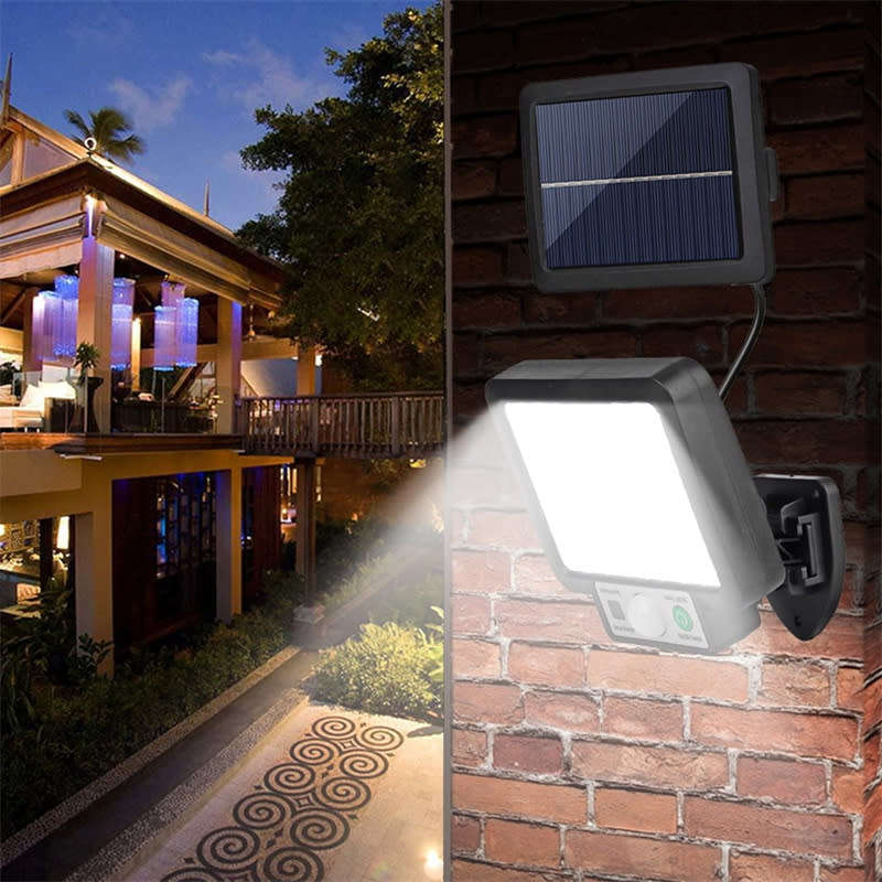 LED Split Solar Wall Light 3 Mode Garden Street Lighting Motion Sensor Waterproof Sensor Light
