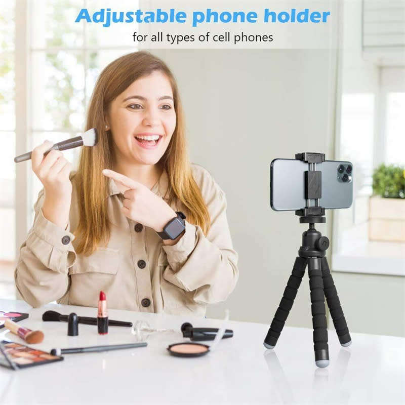 Mini Octopus Tripod Clip Flexible Sponge Tripod Pocket Smartphone Holder