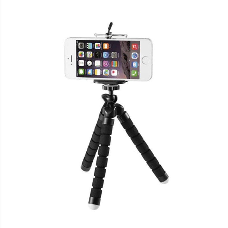 Mini Octopus Tripod Clip Flexible Sponge Tripod Pocket Smartphone Holder