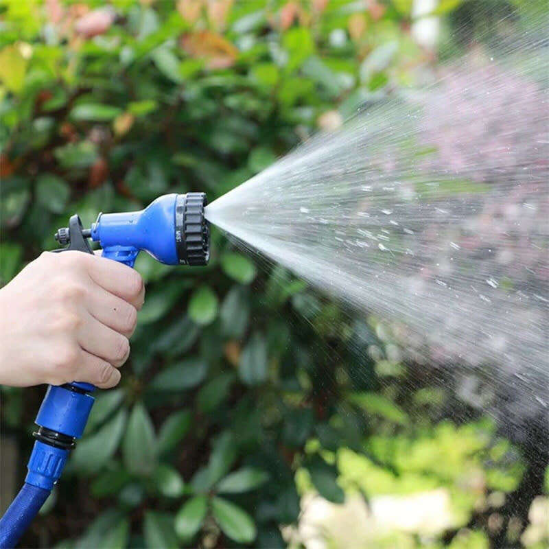 50FT Expandable Garden Hose DIY Universal Connector Leakproof Lightweight Flexible Hose