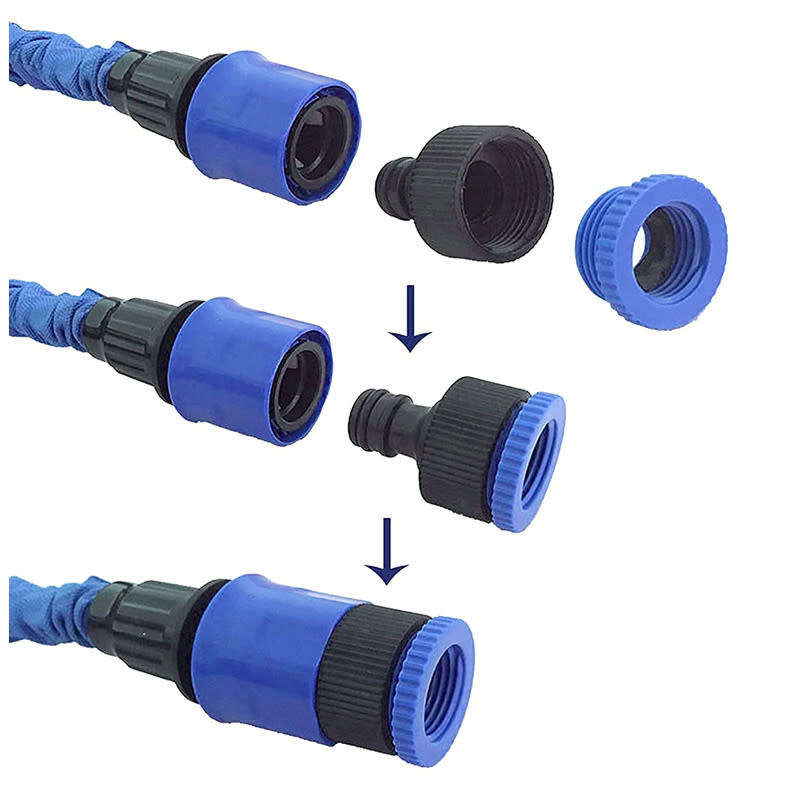 50FT Expandable Garden Hose DIY Universal Connector Leakproof Lightweight Flexible Hose
