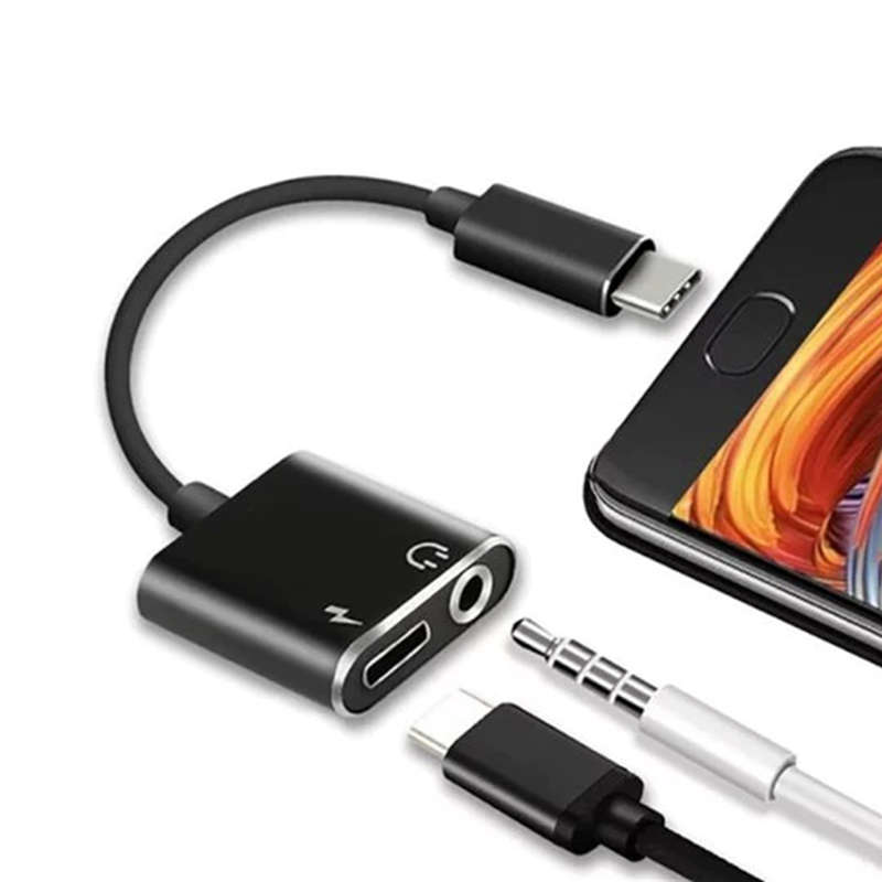 USB Type C Male to 3.5mm Jack Phone Headphone Adapter Cable