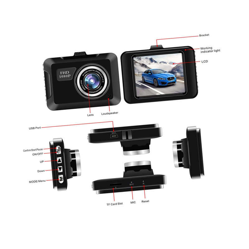 Mini Portable DVR Camera Dash Cam Full HD 1080p Night Vision Gravity Sensing