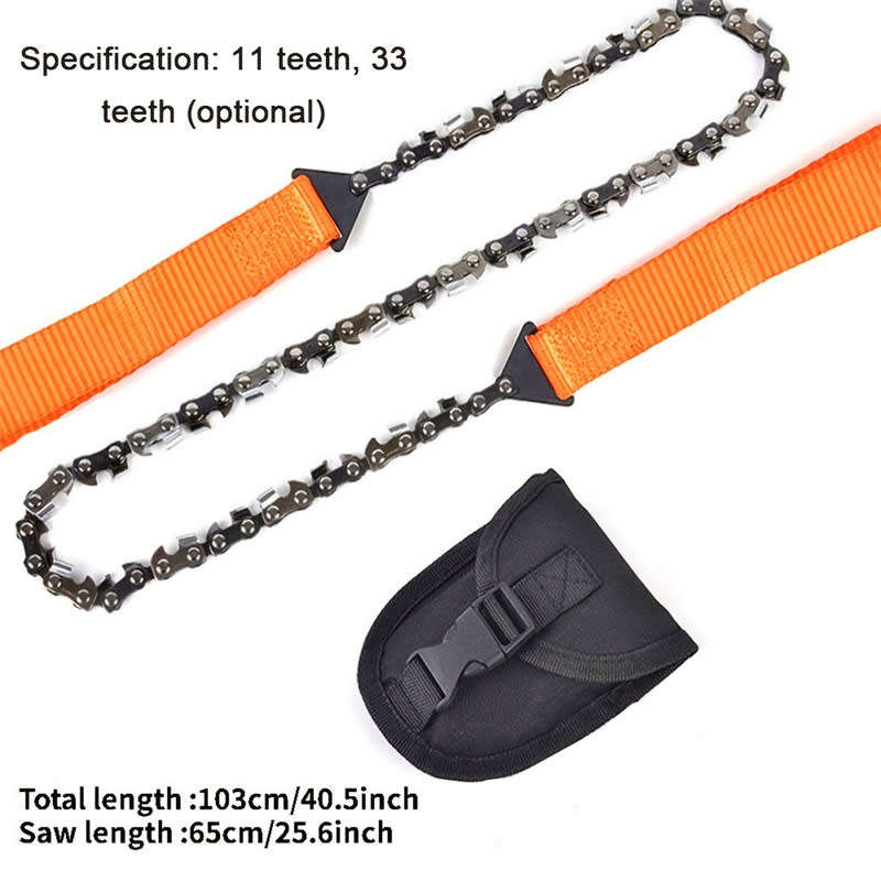 1 PC Pocket Chainsaw Survival Chainsaw Outdoor Chain Bracelet Pocket Chain Survival Gear
