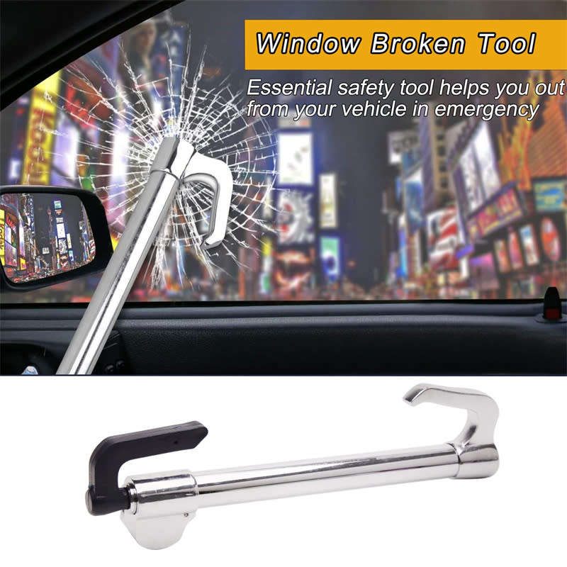 Anti-theft Stainless Steel Telescopic Double Hook Car Clutch Pedal Lock with 3 Keys
