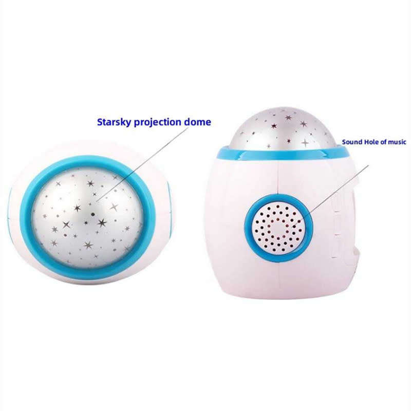 Star Projection Electronic Alarm Clock Projector Digital Alarm Clock With Music Thermometer Calendar