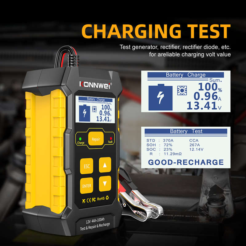 KW510 Car Battery Tester Vehicle Battery Charging System Tester Professional Diagnostic Equipment