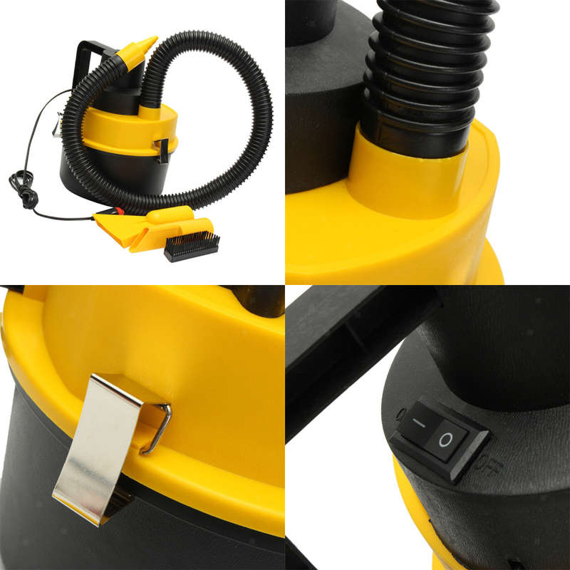 12V Multifunctional Portable Wet and Dry Mini Vacuum Cleaner for Car Boat Camping Tent