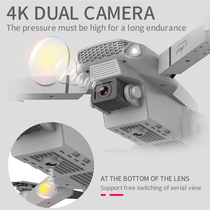 4K HD Folding Aerial Drone High Performance WIFI Four-Axis Remote Control Aircraft