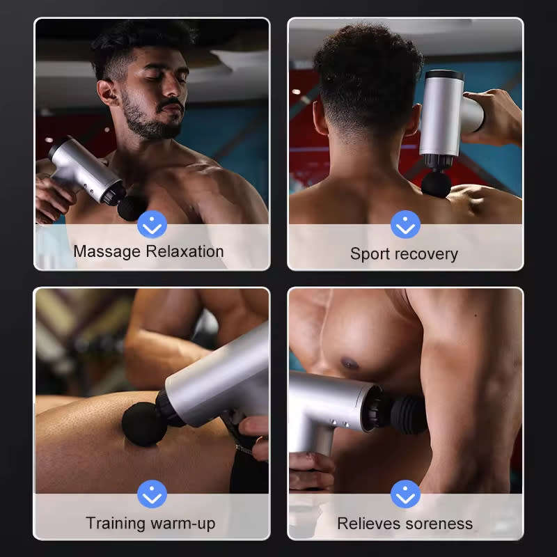 Electric Muscle Relaxer USB Rechargeable Sports Massage Gun Fashion Fascia Gun