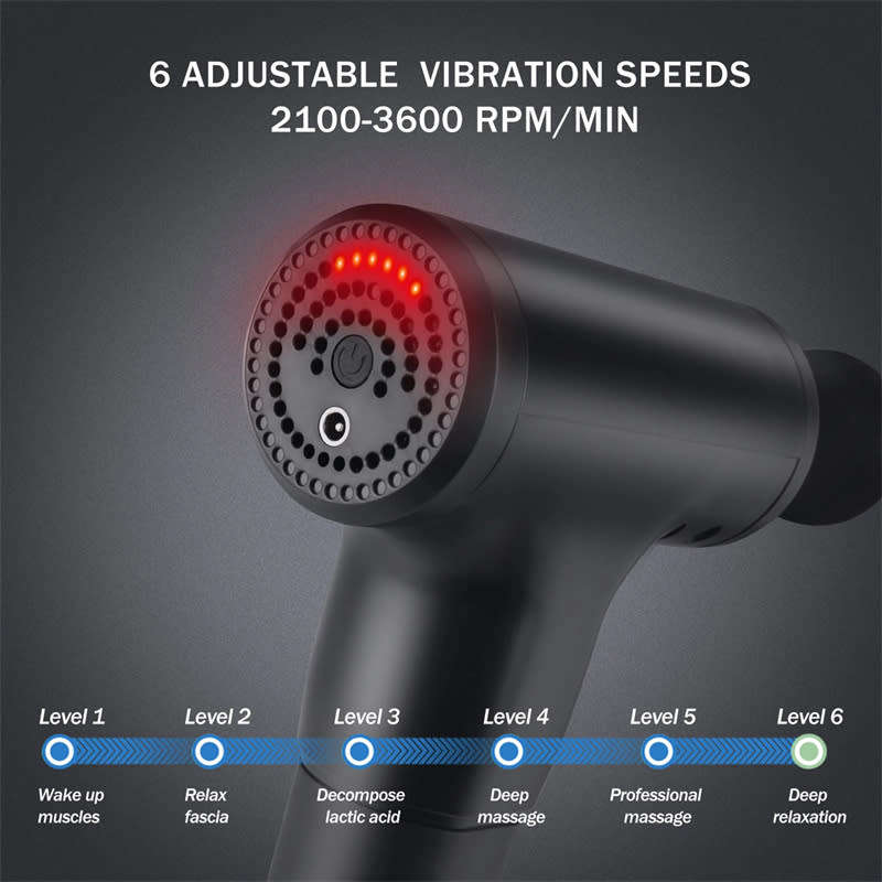 Electric Muscle Relaxer USB Rechargeable Sports Massage Gun Fashion Fascia Gun