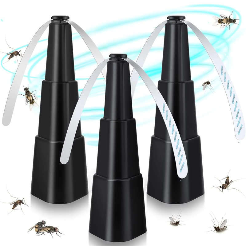 1 Pcs Fly Fan for Dining Table with Holographic Blades to Repel Flies