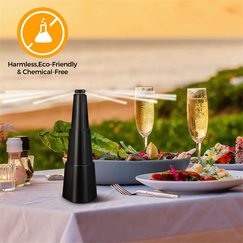 1 Pcs Fly Fan for Dining Table with Holographic Blades to Repel Flies