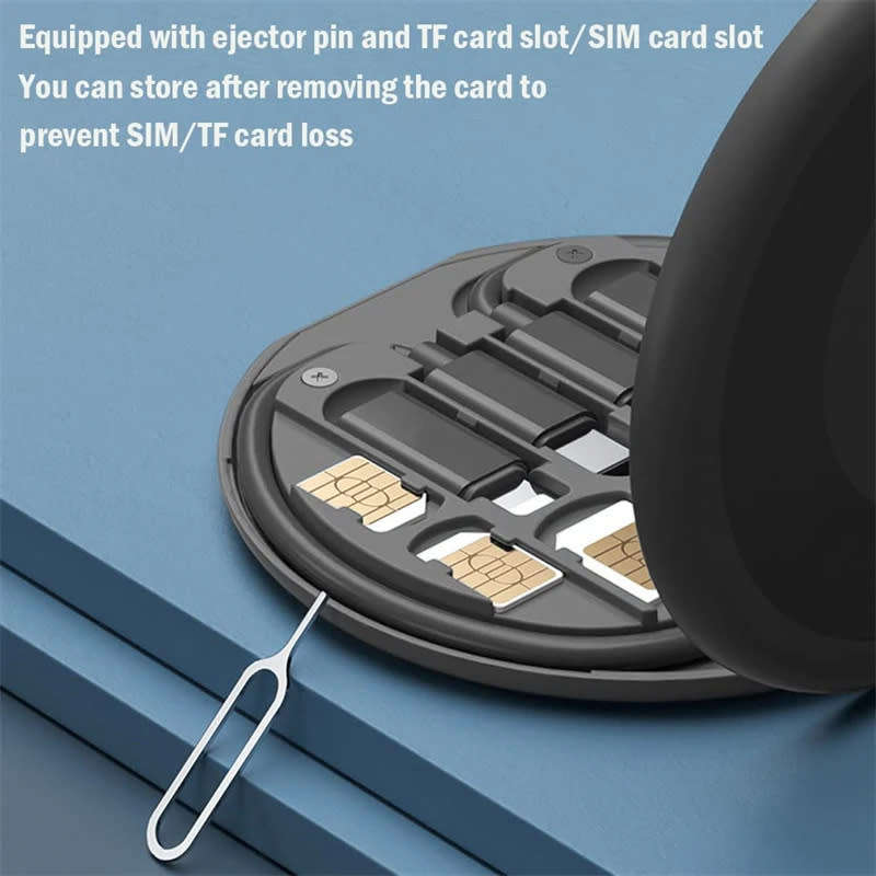 60W Multifunctional USB Cable Fast Charging Cable Storage Box with Retrieval Pin
