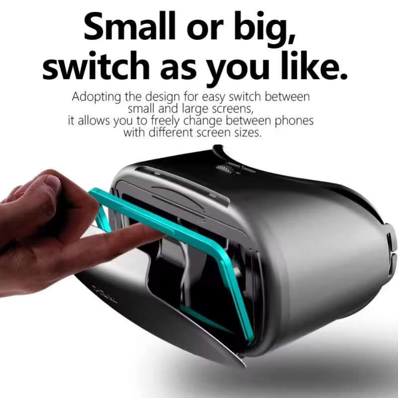 VR Box Virtual Reality 3D Goggles Headset with Controller for iPhone&Android