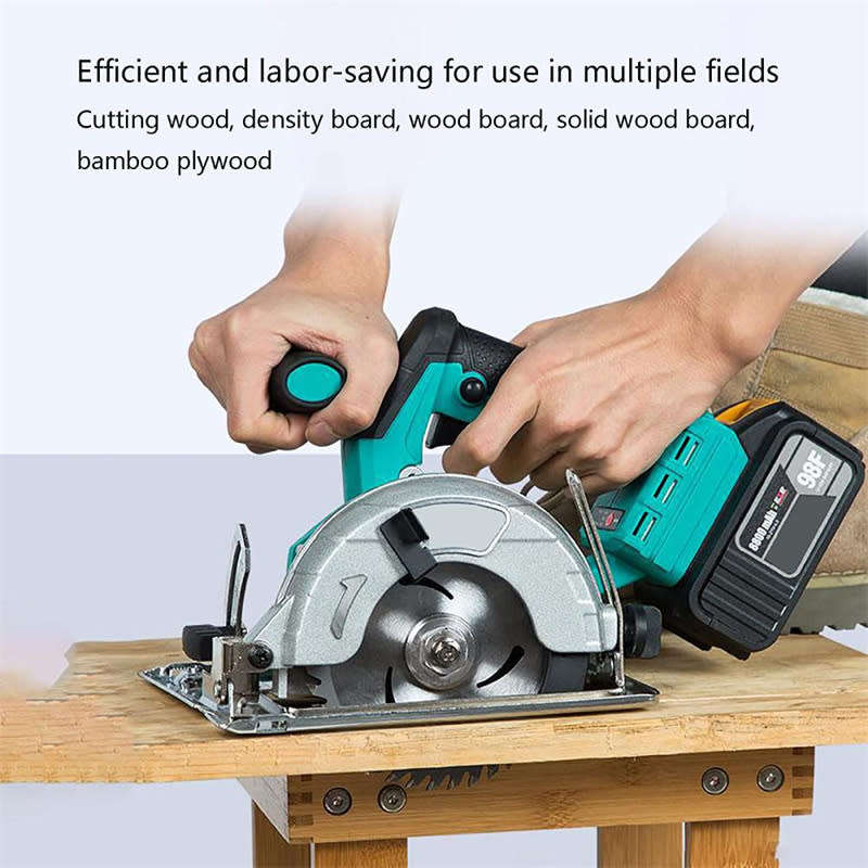 20V Adjustable Brushless Electric Circular Saw Wood Stone Cordless Electric Hand Saw