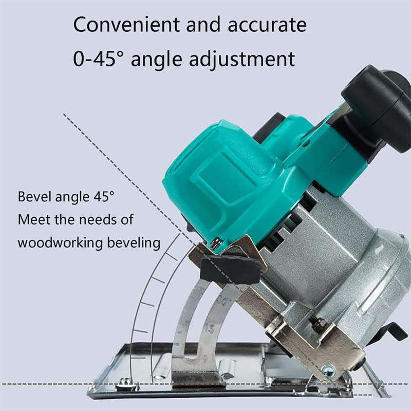 20V Adjustable Brushless Electric Circular Saw Wood Stone Cordless Electric Hand Saw
