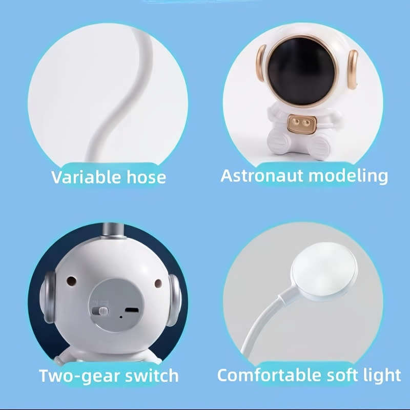 Creative Astronaut LED Desk Lamp Desktop Study Lamp Room Decoration
