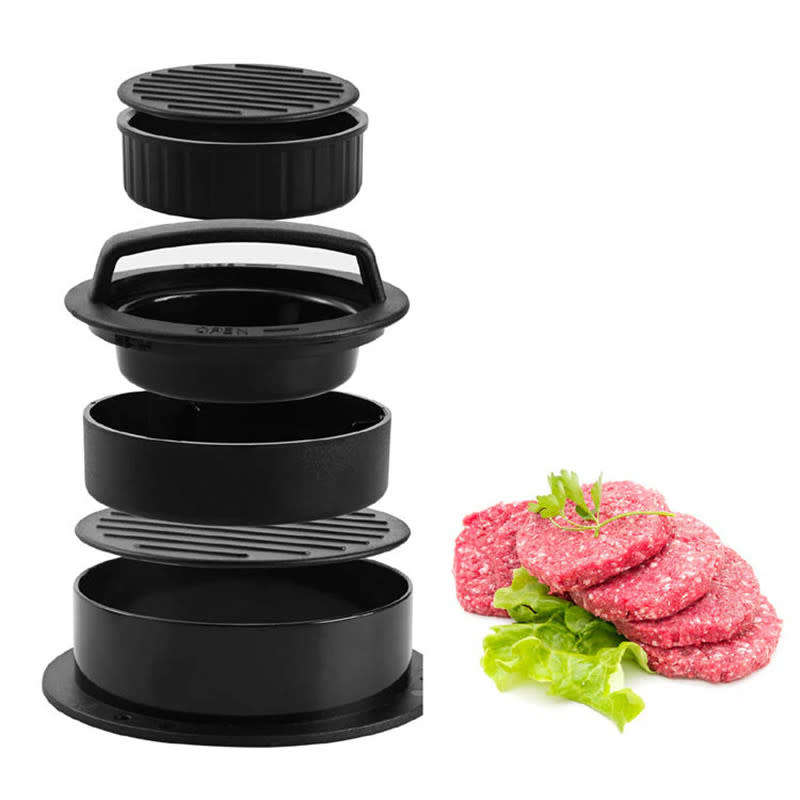 3-in-1 Stuffed Hamburger Patty Maker Ring Mold Kit