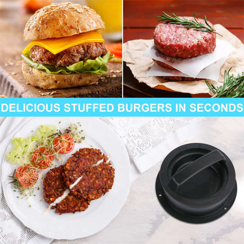3-in-1 Stuffed Hamburger Patty Maker Ring Mold Kit
