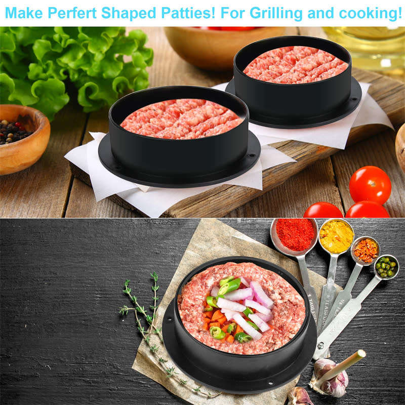 3-in-1 Stuffed Hamburger Patty Maker Ring Mold Kit