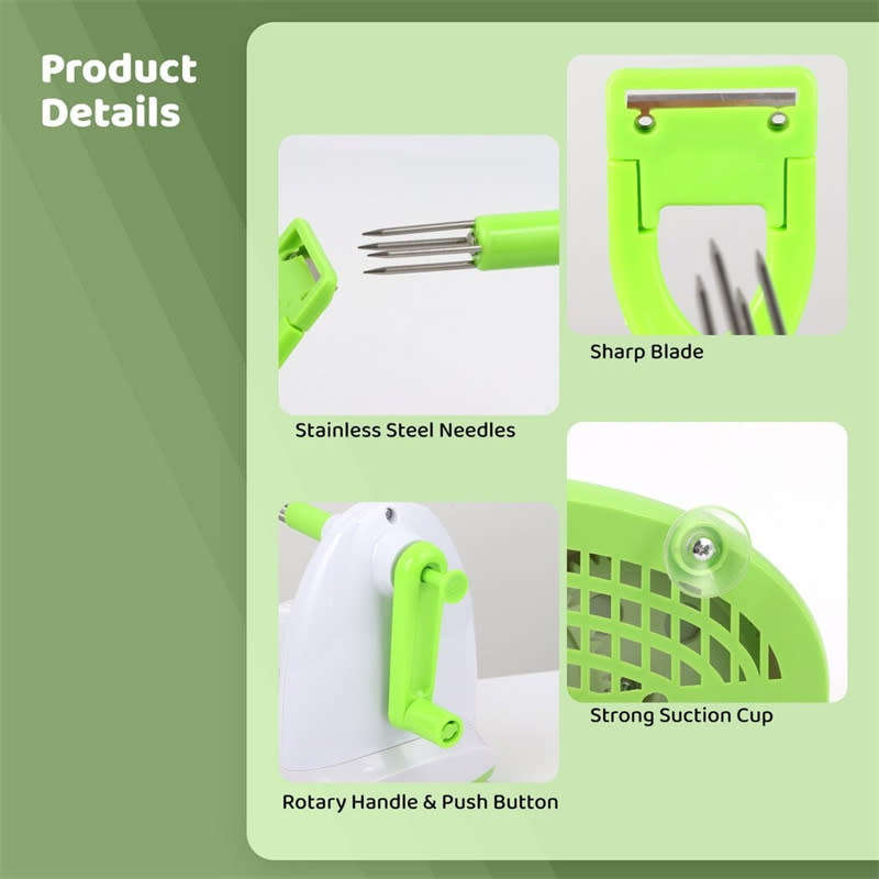 Multifunctional Manual Rotary Apple Peeler and Cutter Stainless Steel Blade Fruit Peeler
