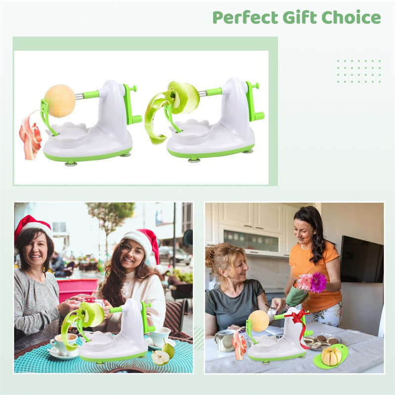 Multifunctional Manual Rotary Apple Peeler and Cutter Stainless Steel Blade Fruit Peeler