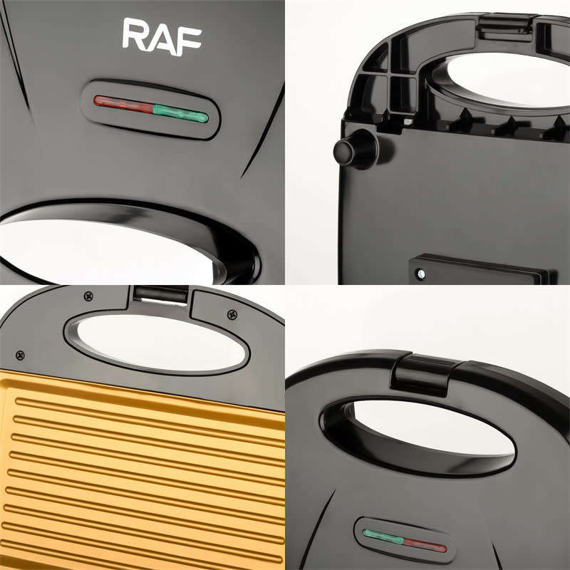 Multifunctional Double Sided Heating Sandwich Maker Toasted Waffle Breakfast Maker