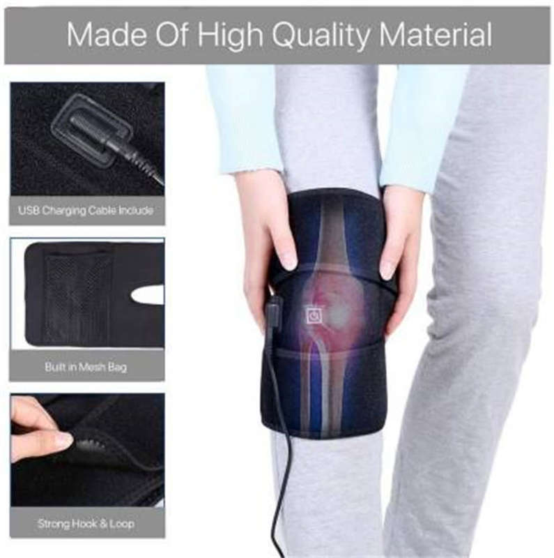 Heated Knee Pads for Arthritis, Heated Knee Massage Wrap Knee Pads