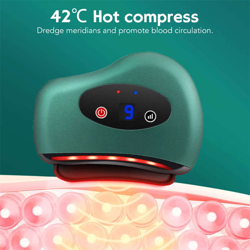 Convenient Electric Gua Sha Board Constant Temperature Meridian Brush Beauty Massager