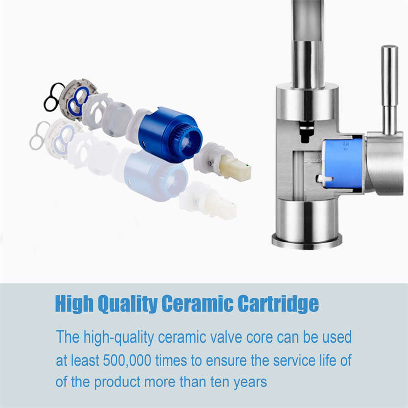 Modern Pull-out Stainless Steel Kitchen Sink Faucet Swivel Spray Spray Faucet