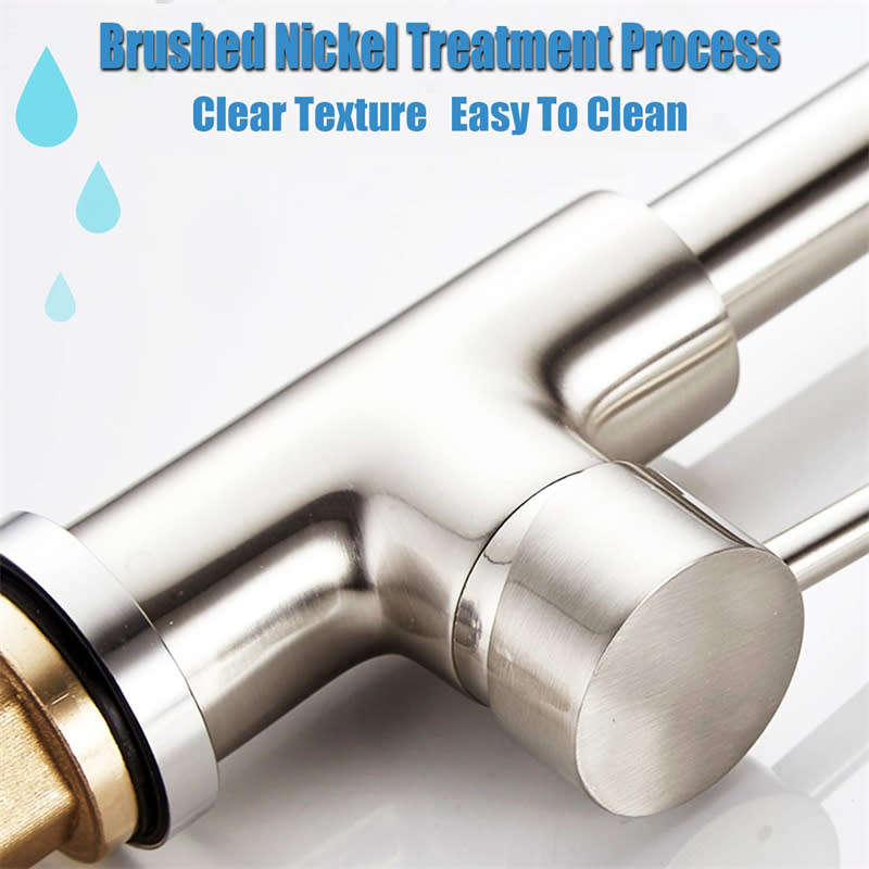 Modern Pull-out Stainless Steel Kitchen Sink Faucet Swivel Spray Spray Faucet